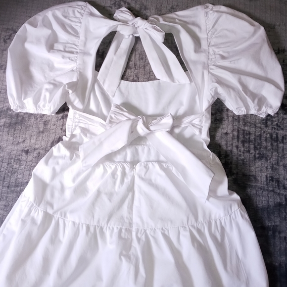 Bardot white tiered midi dress 6 - Picture 10 of 15